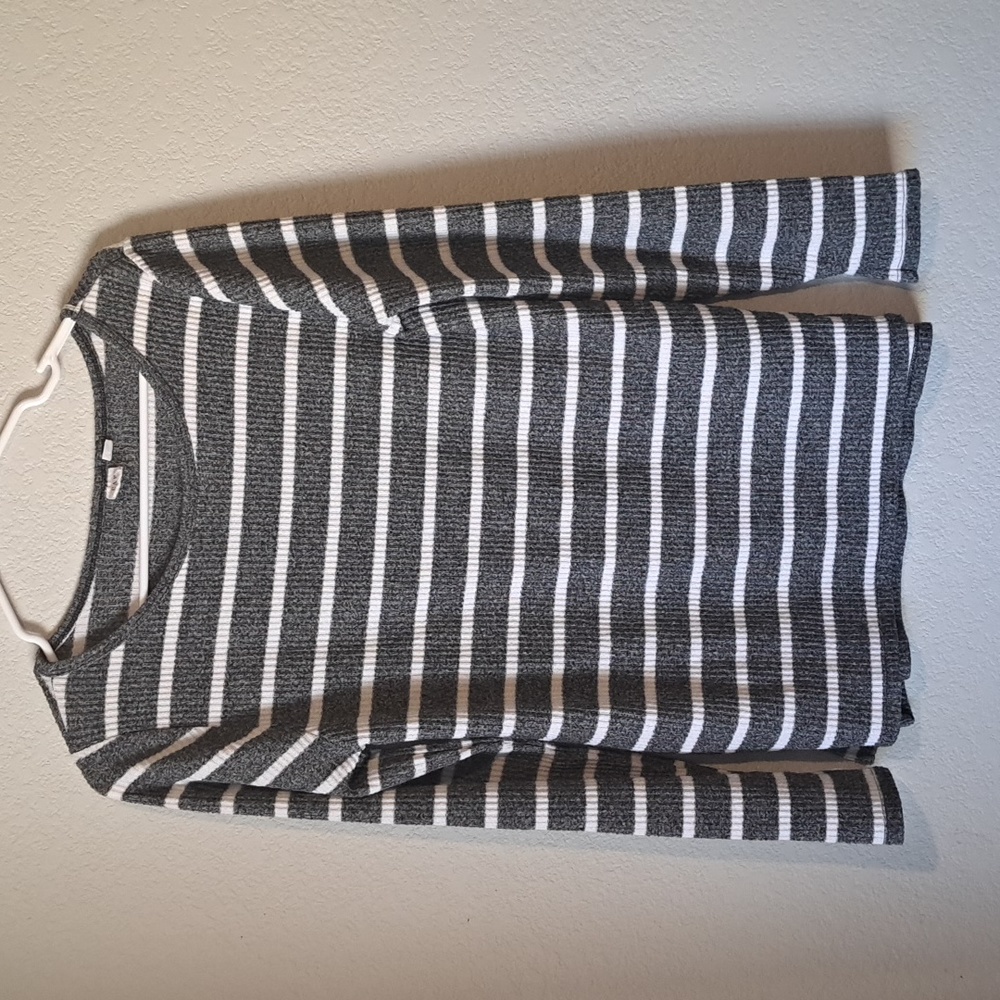 GAP striped scoop neck long sleeve top